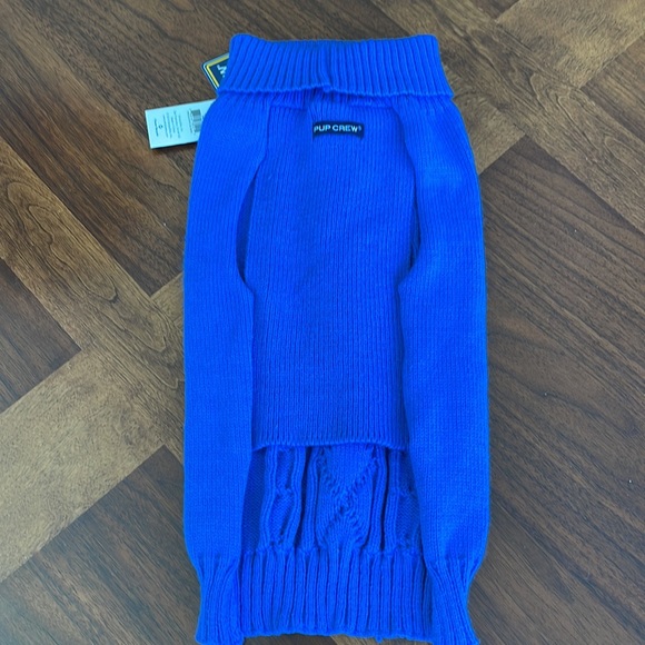 NEW WITH TAGS PUP CREW CABLE KNIT DOG SWEATER - SIZE LARGE - Picture 2 of 7